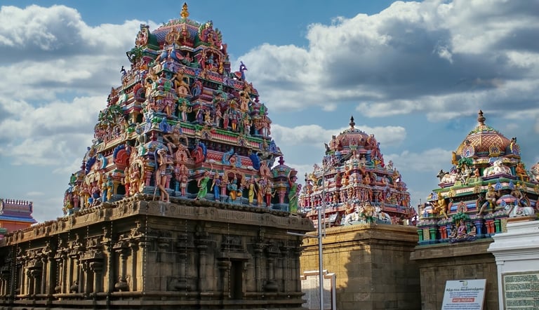 Kapaleeswarar temple is the chief landmark of Mylapore