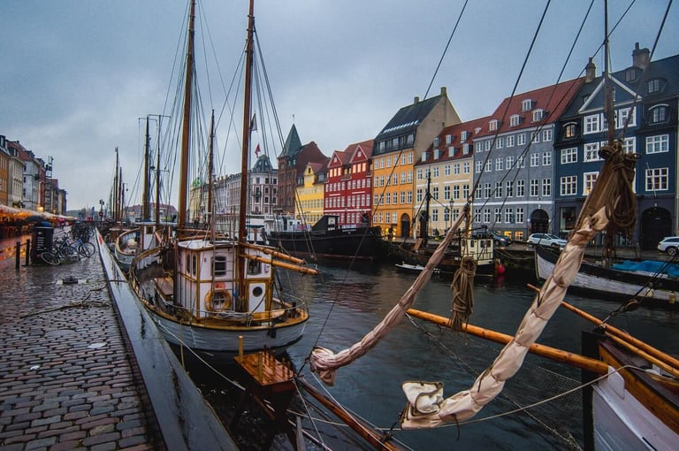 Harbor in Copenhagen, Denmark
