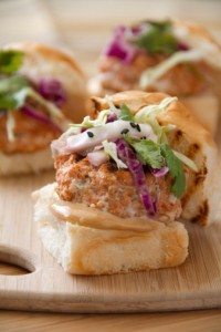 Grilled Asian Spiced Salmon Sliders