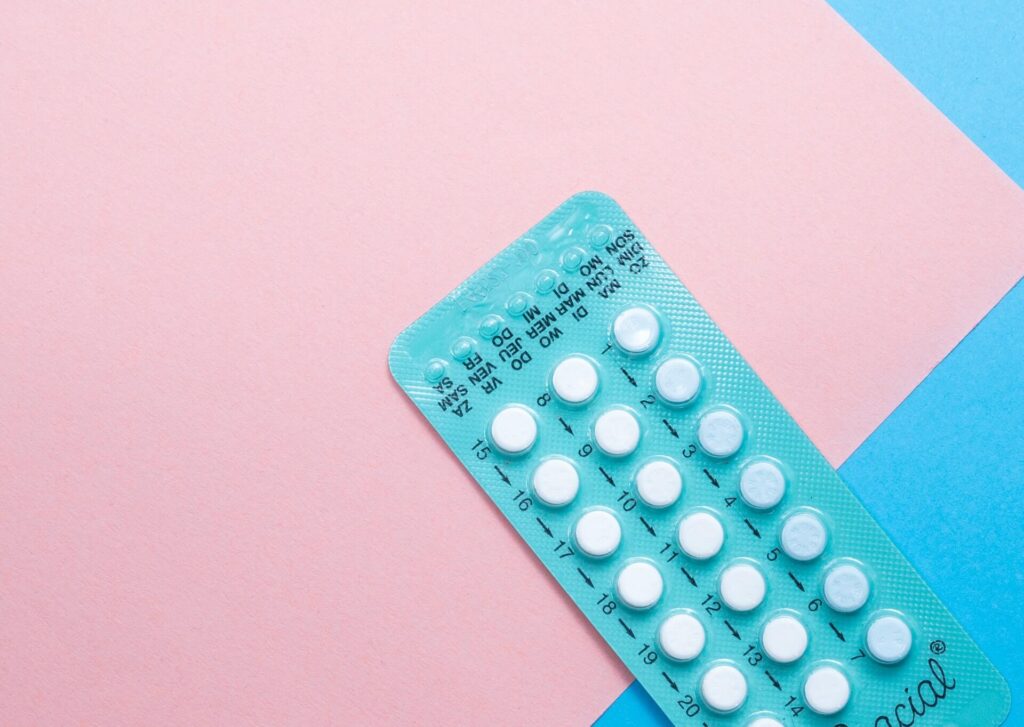 a packet of birth control pills
