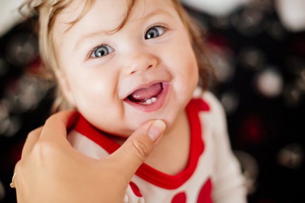 First tooth in a child