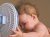 Baby with a fan