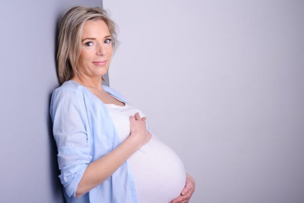 a pregnant woman in her 40s