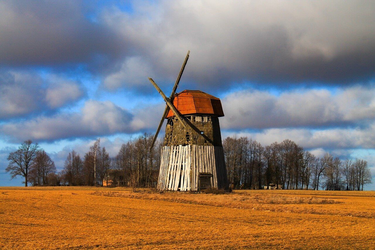a windmill in Lithuania